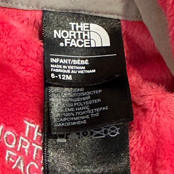 The North Face Toddler Fleece Hooded Zippered Snuggle Snow Suit Bunting 6 - 12m - Picture 8 of 11